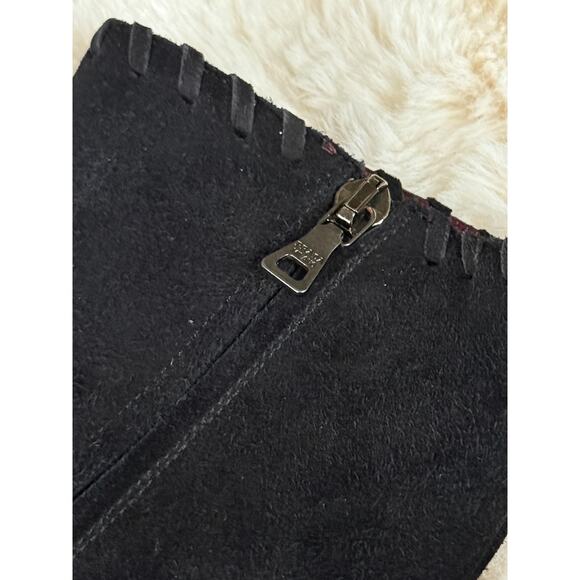 Prada Black Suede Kitten Heel Ankle Boots – Size 40.5 - Picture 9 of 10